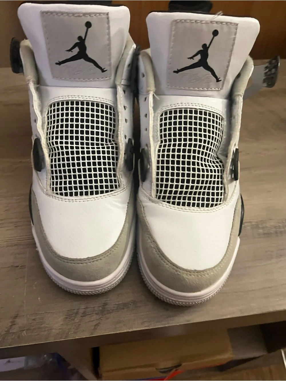 Jordan Men’s Sneakers - White and Black Retro Style